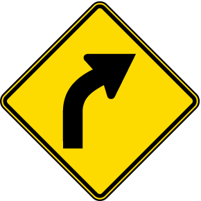 Curve Warning Sign